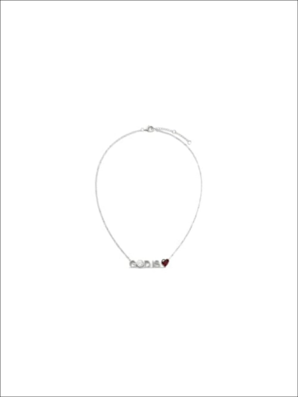 Platinum Plated Zircon Pendant Necklace Nickel Free 20 Inch